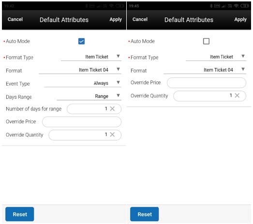 Default Attributes