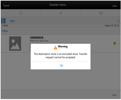 Shows warning for no overriding permission