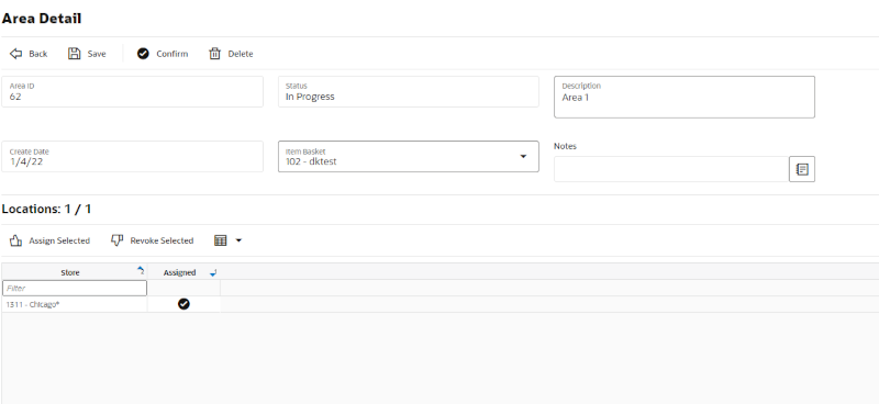 Area Detail Area Detail