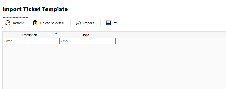 Import Ticket Template Import Ticket Template
