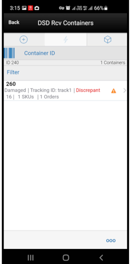 DSD Receiving Containers DSD Receiving Containers