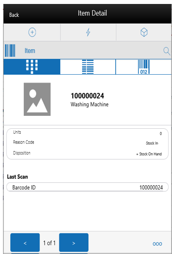 Item Detail Screen (Quantity) Item Detail Screen (Quantity)