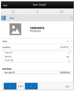 Scan List Item Detail Scan List Item Detail