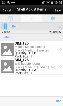 Shelf Adjust Items Shelf Adjust Items
