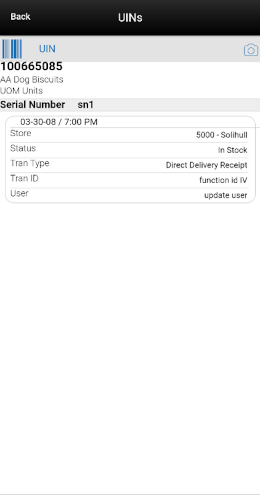 UINs Screen UINs Screen