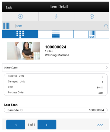 Item Detail Screen Item Detail Screen