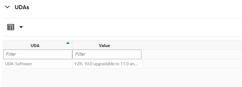 UDAs Section UDAs Section