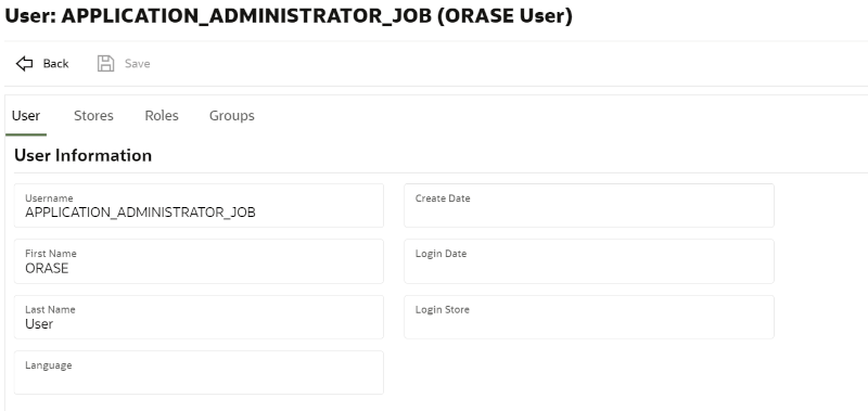 User Detail Screen