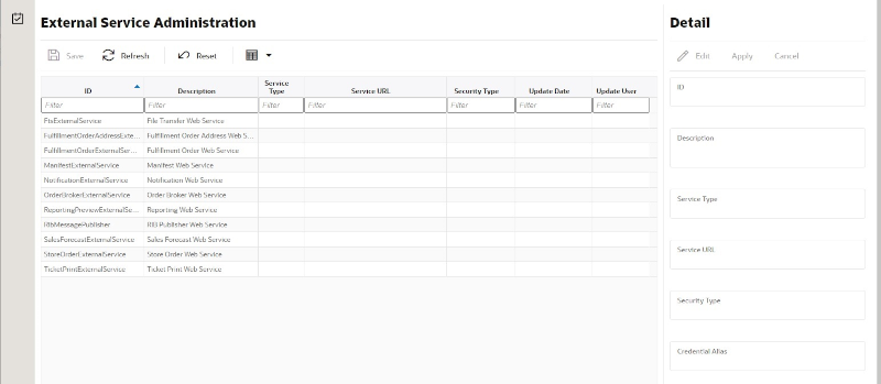 External Services Administration External Services Administration