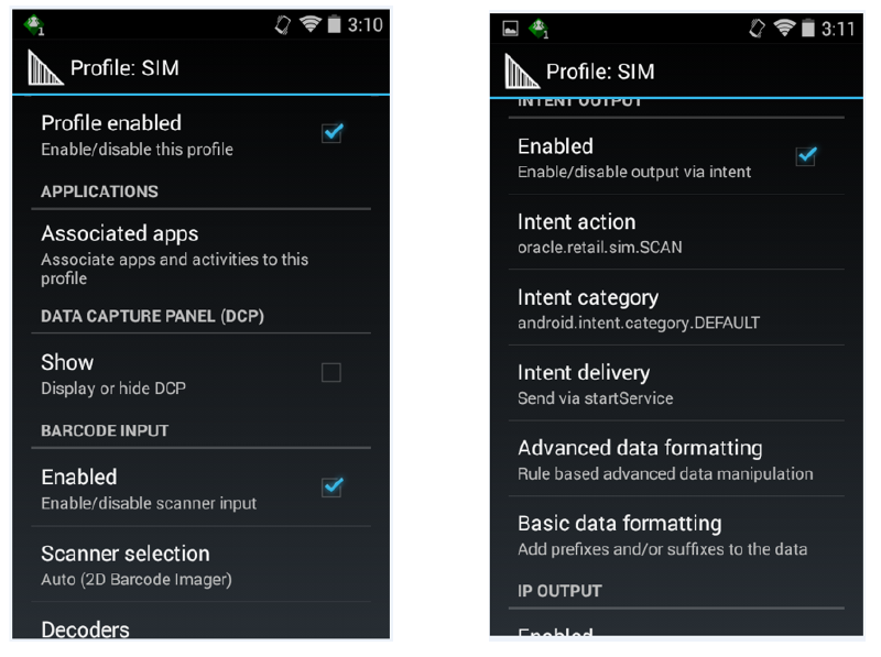 Profile Settings Profile Settings