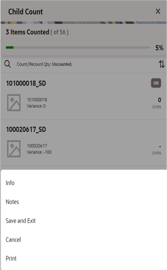 This image shows the Stock Item List footer menu. This image shows the Stock Item List footer menu.