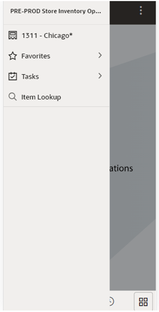 This image shows the universal menu/drawer. This image shows the universal menu/drawer.