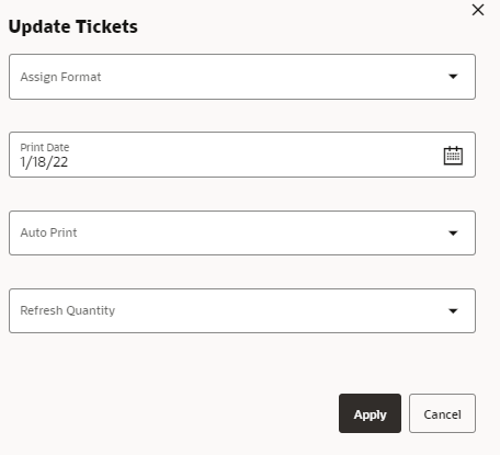 Update Tickets