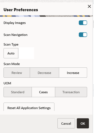 Preferences Preferences