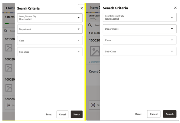 Search Criteria Screens Search Criteria Screens