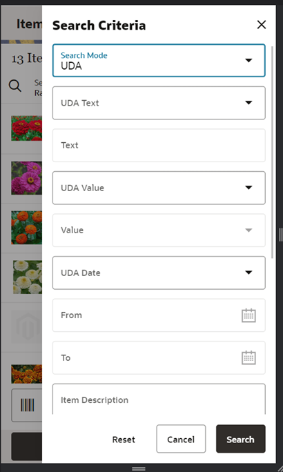 Search Mode: UDA Search Mode: UDA