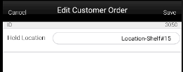 Edit Customer Order Edit Customer Order