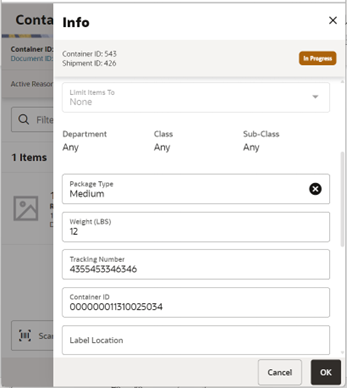 Info Screen