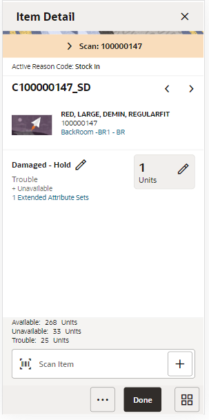 Item Detail Screen