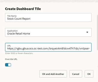 Create Dashboard Tile