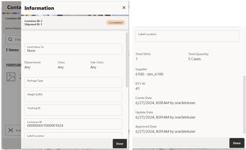 This image shows the Info screen.