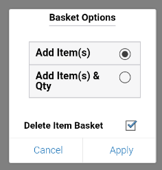Basket Options Basket Options