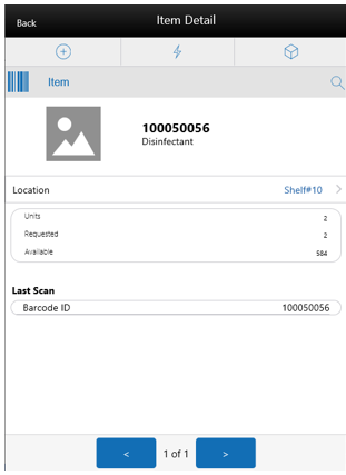 Item Detail Screen (Approved Quantity) Item Detail Screen (Approved Quantity)