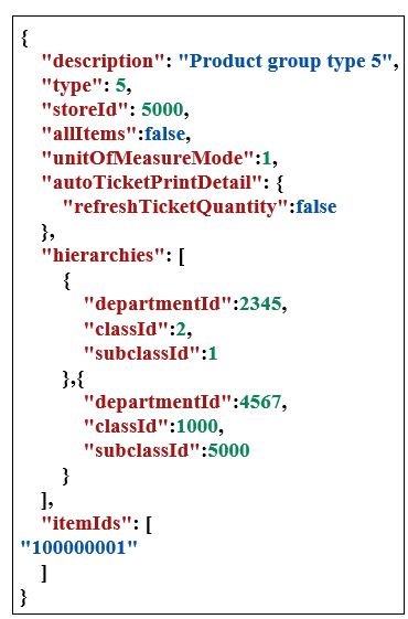 Example input autoTicketPrintDetail Example input autoTicketPrintDetail