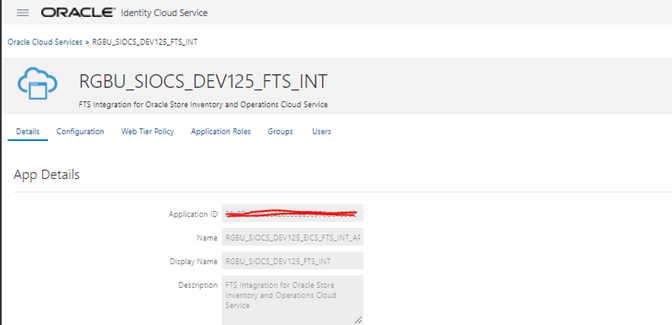 Application Detail Panel Application Detail Panel