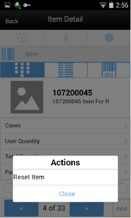 Item Detail Footer Menu Item Detail Footer Menu