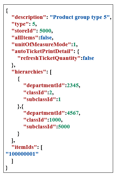 Example input autoTicketPrintDetail Example input autoTicketPrintDetail