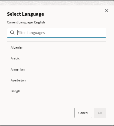 Select Language Select Language