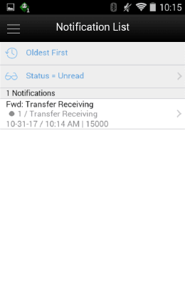 Notification List Notification List