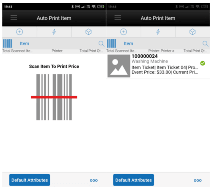 Auto Print Item Auto Print Item