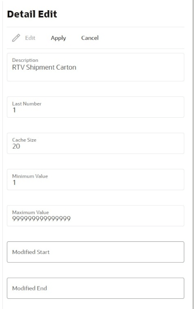 Detail Panel in Edit Mode Detail Panel in Edit Mode