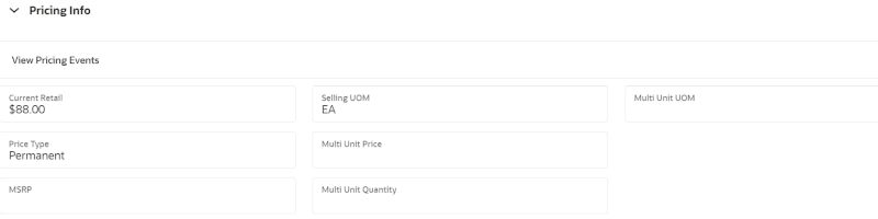 Pricing Info Section