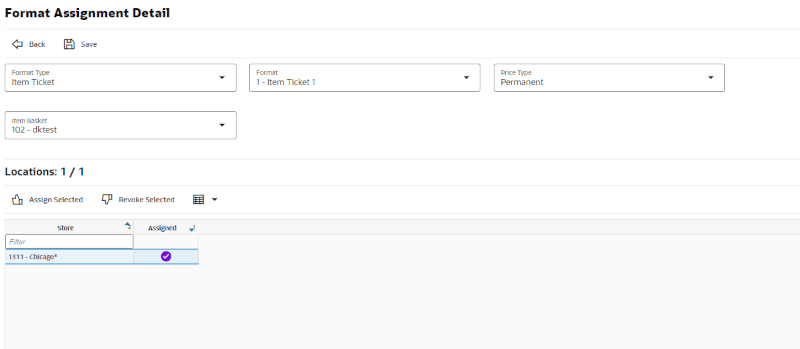 Format Assignment Detail Format Assignment Detail