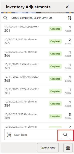 Inventory Adjustments