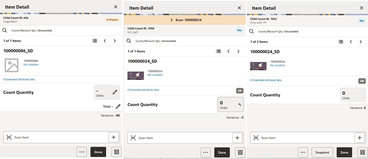 Item Detail Screen 1