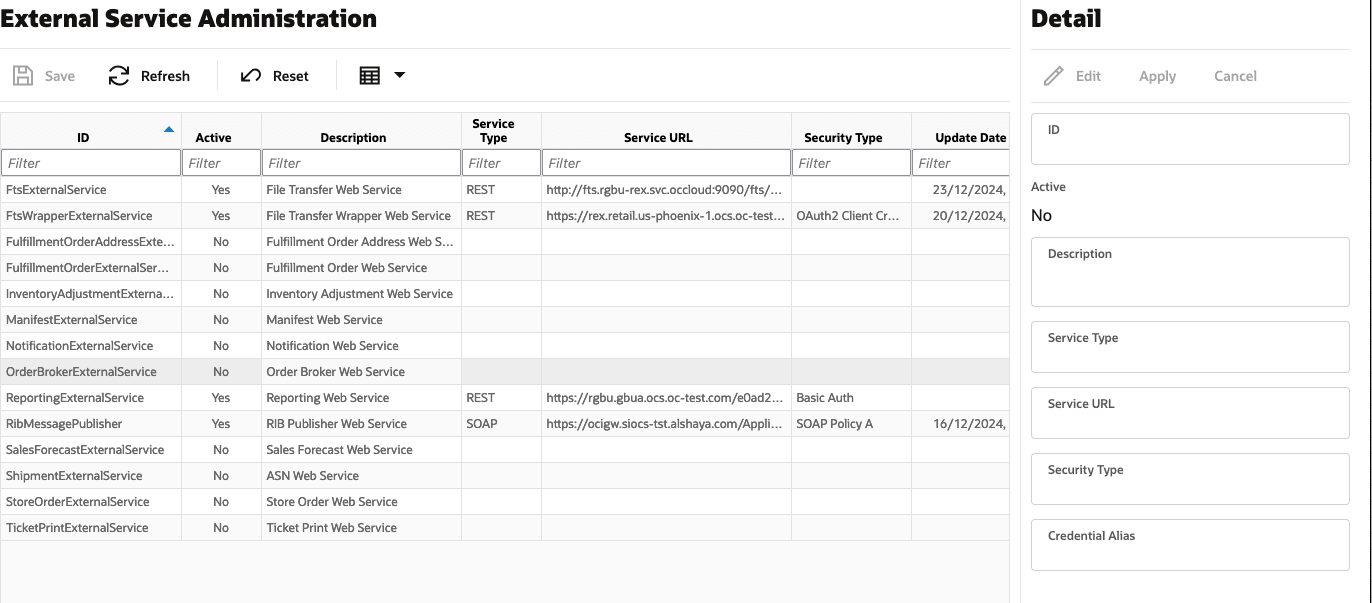 External Services Administration External Services Administration
