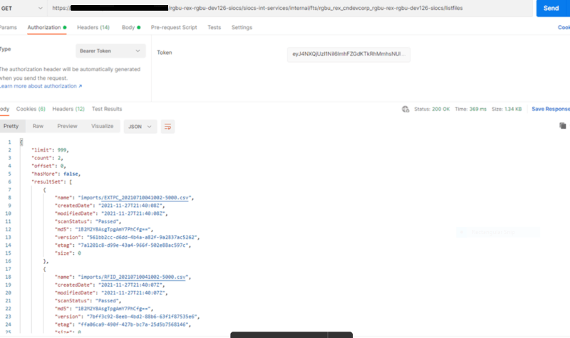 Call FTS Endpoints Call FTS Endpoints