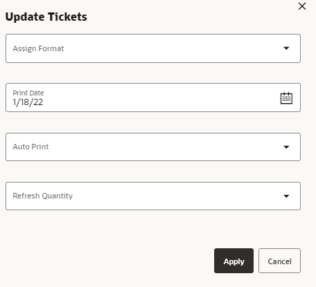 Update Tickets