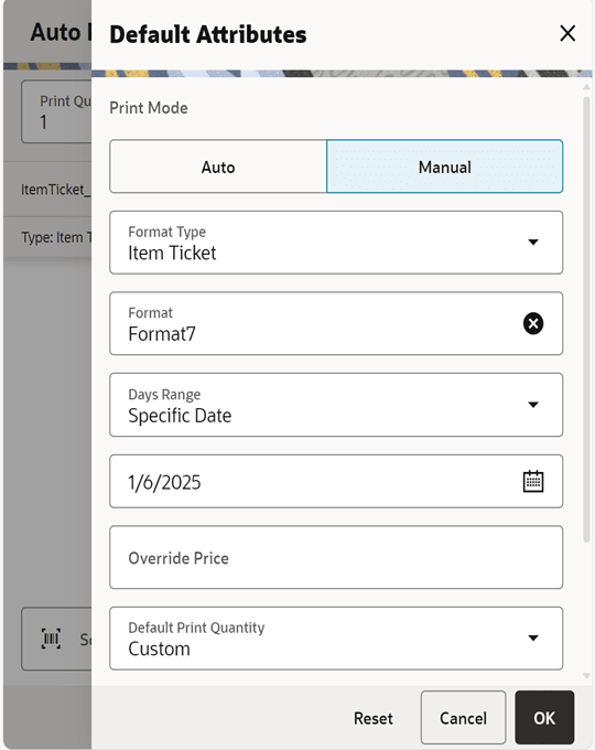 Default Attributes