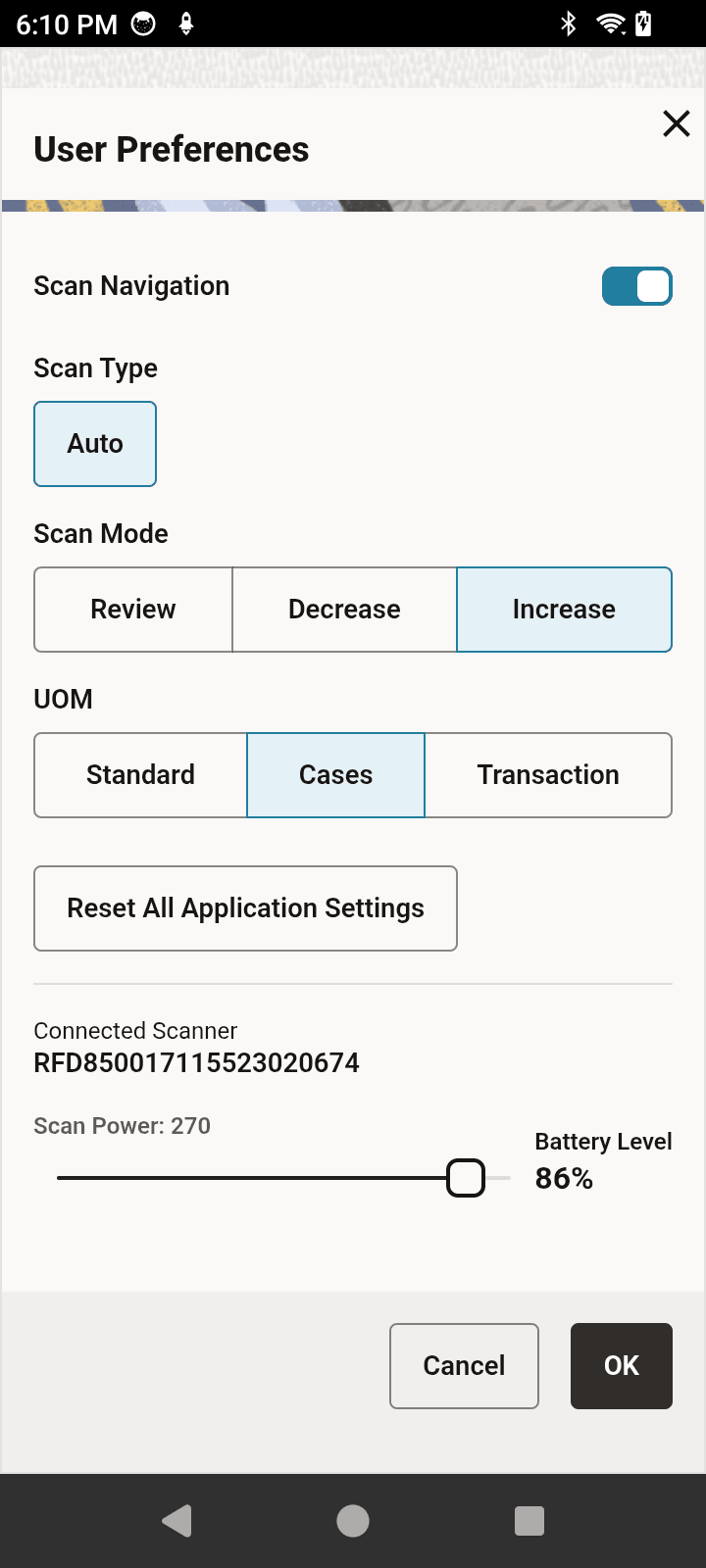 User Preferences User Preferences