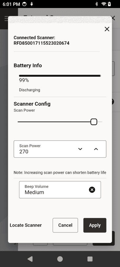 Scanner Detail Scanner Detail