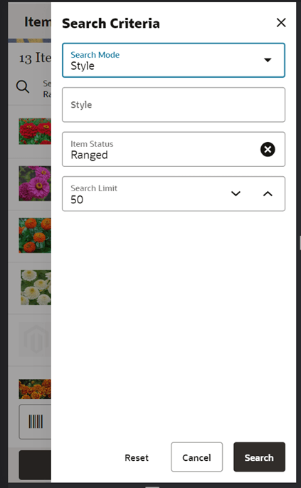 Search Mode: Style