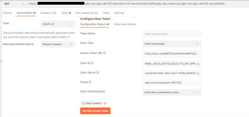 Get Client Access Token Get Client Access Token