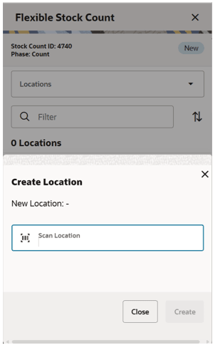 This image shows the Flexible Stock Count Screen.