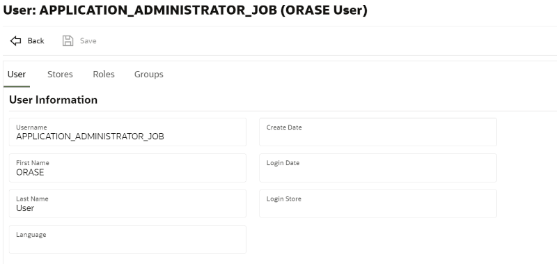 User Detail Screen