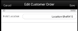Edit Customer Order Edit Customer Order